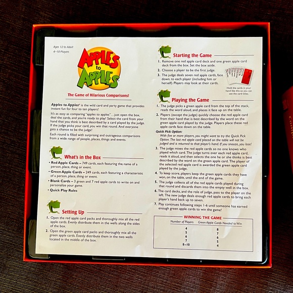 APPLES TO APPLES Game - Picture 3 of 4